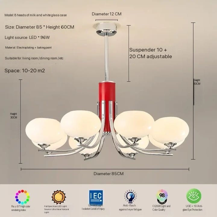 Thumbnail: Second-hand bedroom cream Bauhaus chandeliers 