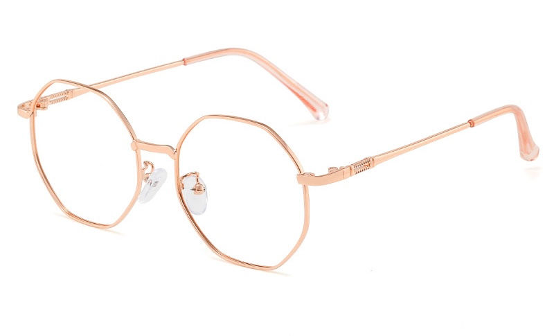 Thumbnail: Simple gold-rimmed glasses unisex 