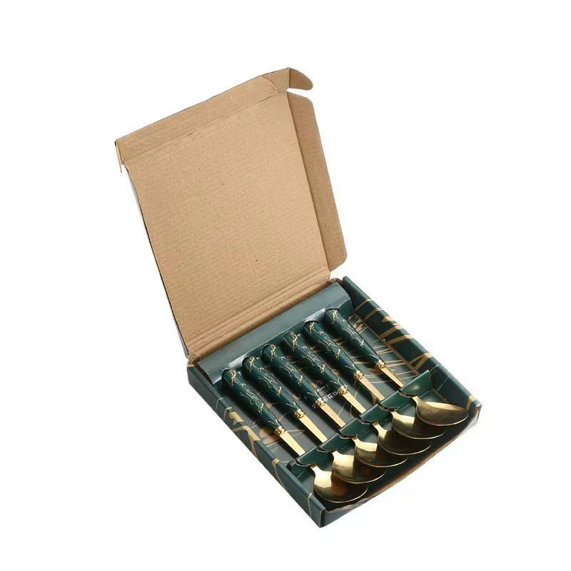 縮圖：Cross-border 24-piece set of stainless steel tableware, knife, fork and spoon, 