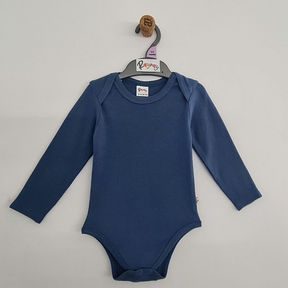 Organic Cotton Steel Full Sleeve Bodysuit