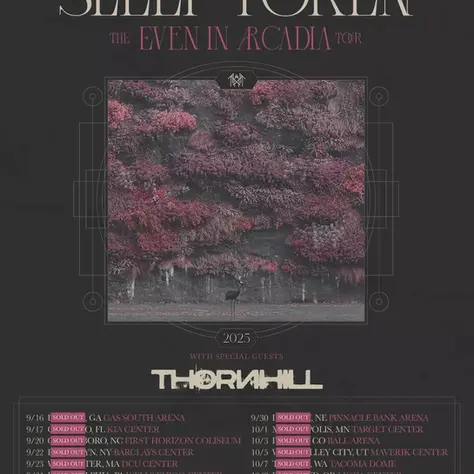 Sleep Token: Even In Arcadia Tour 2025. Portland, OR