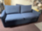 complete couch reupholstered