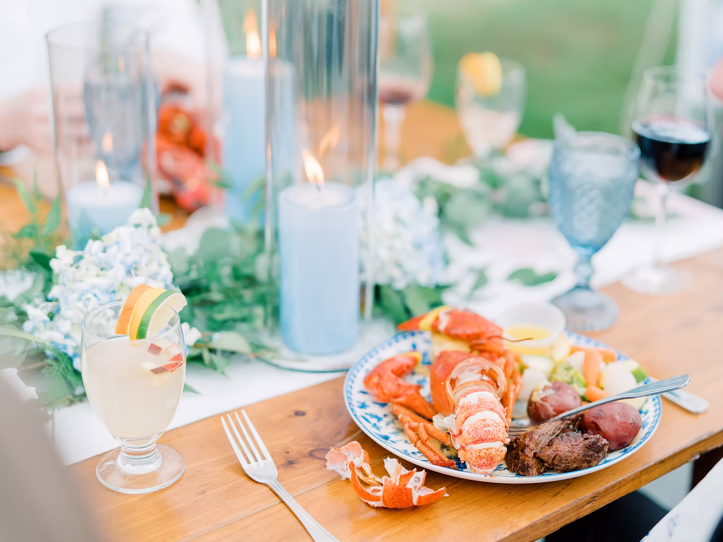 fresh new england lobster - wedding catering