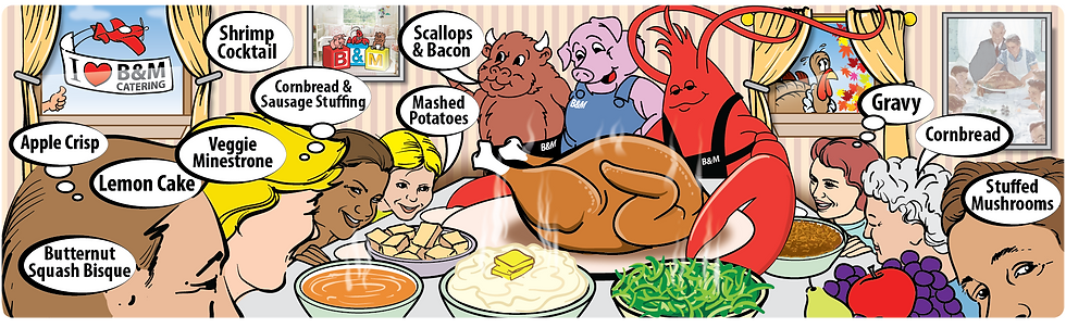 thanksgiving catering with B&M catering