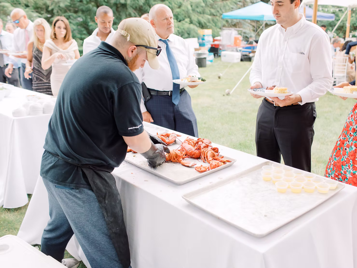 fresh new england lobster - wedding catering