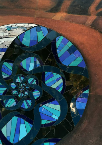 pintura y mosaico ciclo de la vida