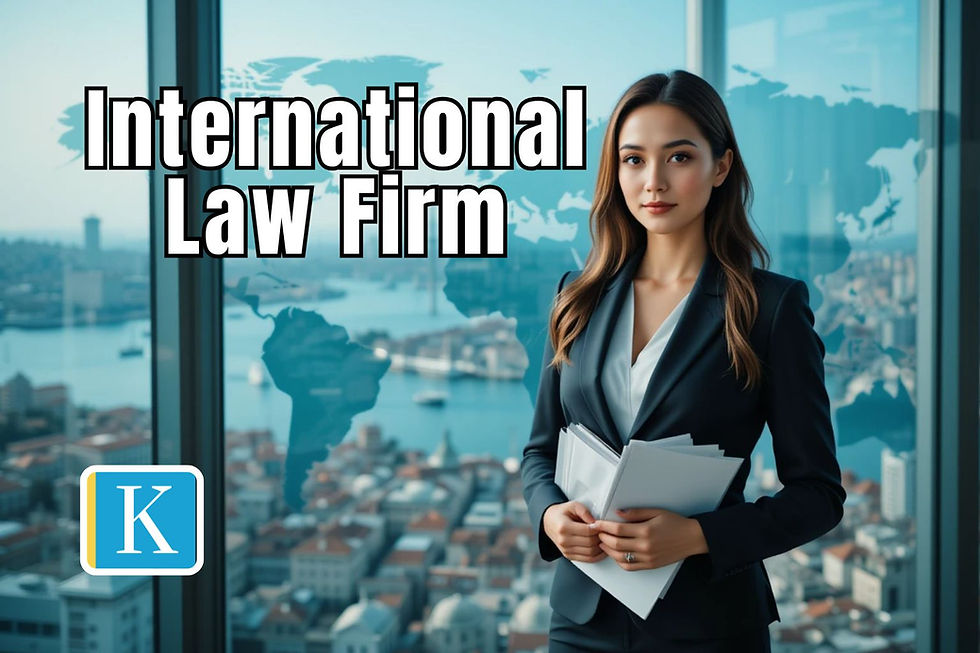 Woman in a suit holds documents in an office with a city skyline. "International Law Firm" text over a map. Calm, professional setting.
Discover top-notch legal services with an International Law Firm in Istanbul. Navigate complex transactions with our expert International Law Firm in Istanbul.