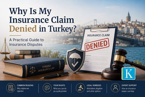 Learn why insurance claims are denied in Turkey, how to challenge rejected claims, and when an insurance lawyer in Istanbul can help.