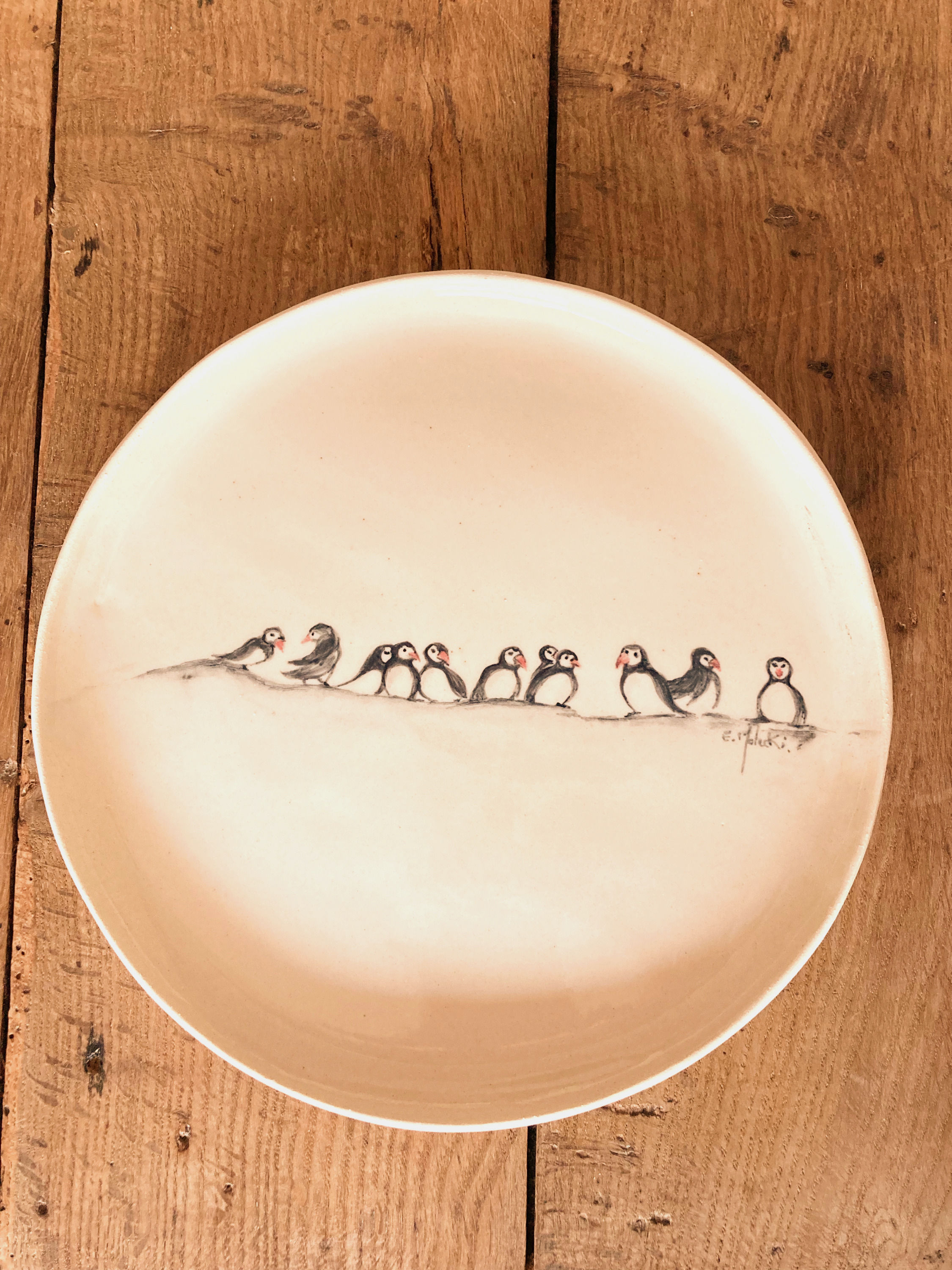 grande assiette oiseaux