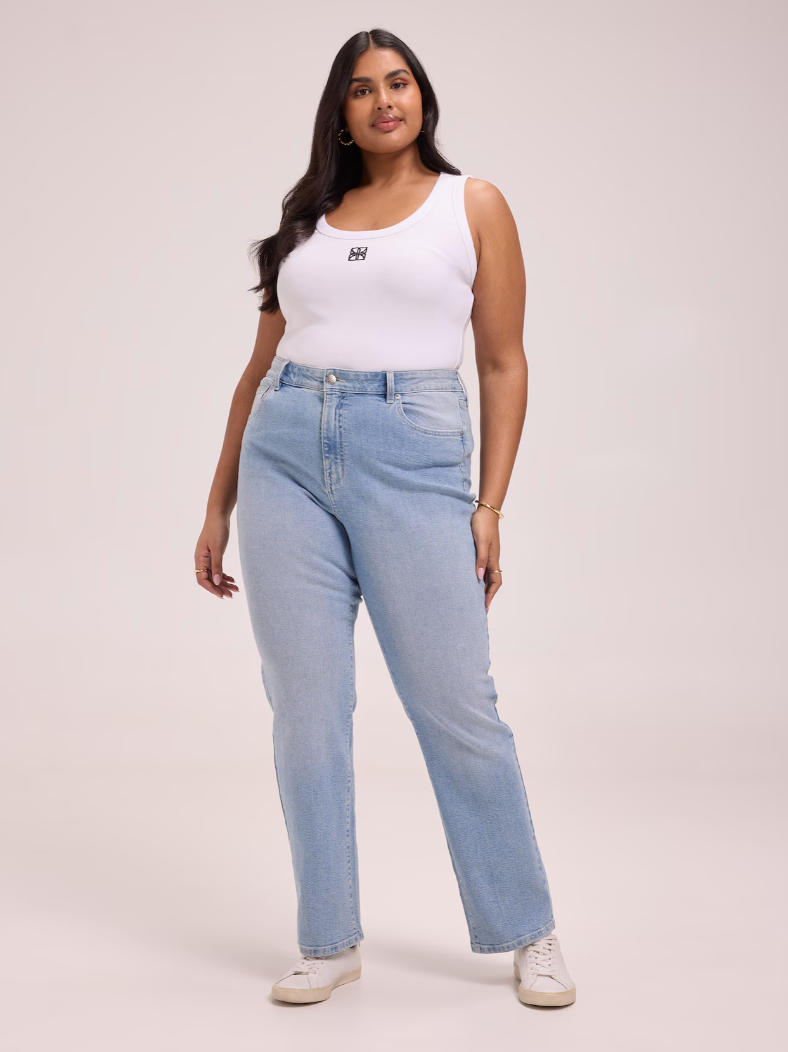 Just Jeans Curve Originals High Rise Straight Jean