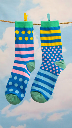 Step Up Your Sock Game with Colourful Mismatched Pairs and Match Them to Perfect Must-Have Shoes