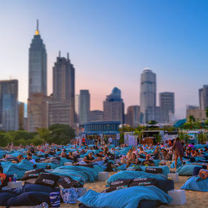 A Beachside Outdoor Cinema Takes Over The District Docklands In Melbourne
