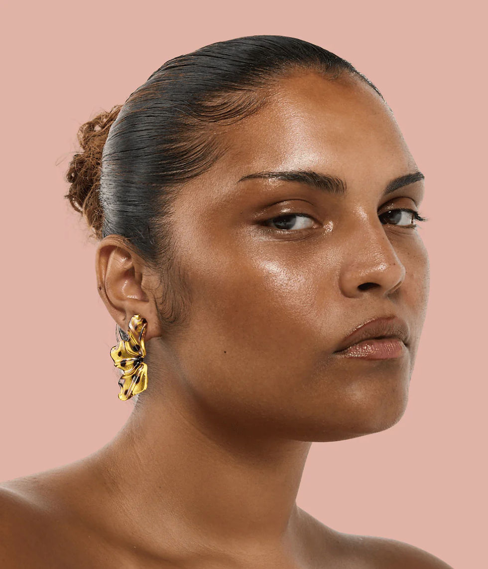 Rhodin RC Polka Dot Leopard earrings