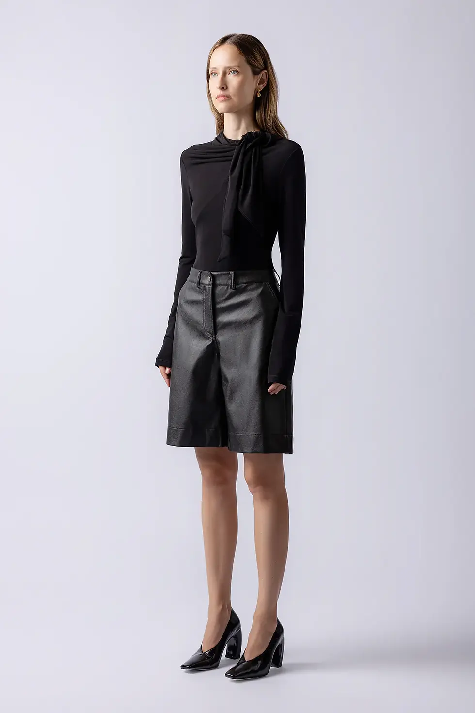 Lendrop Kumi Leather Shorts