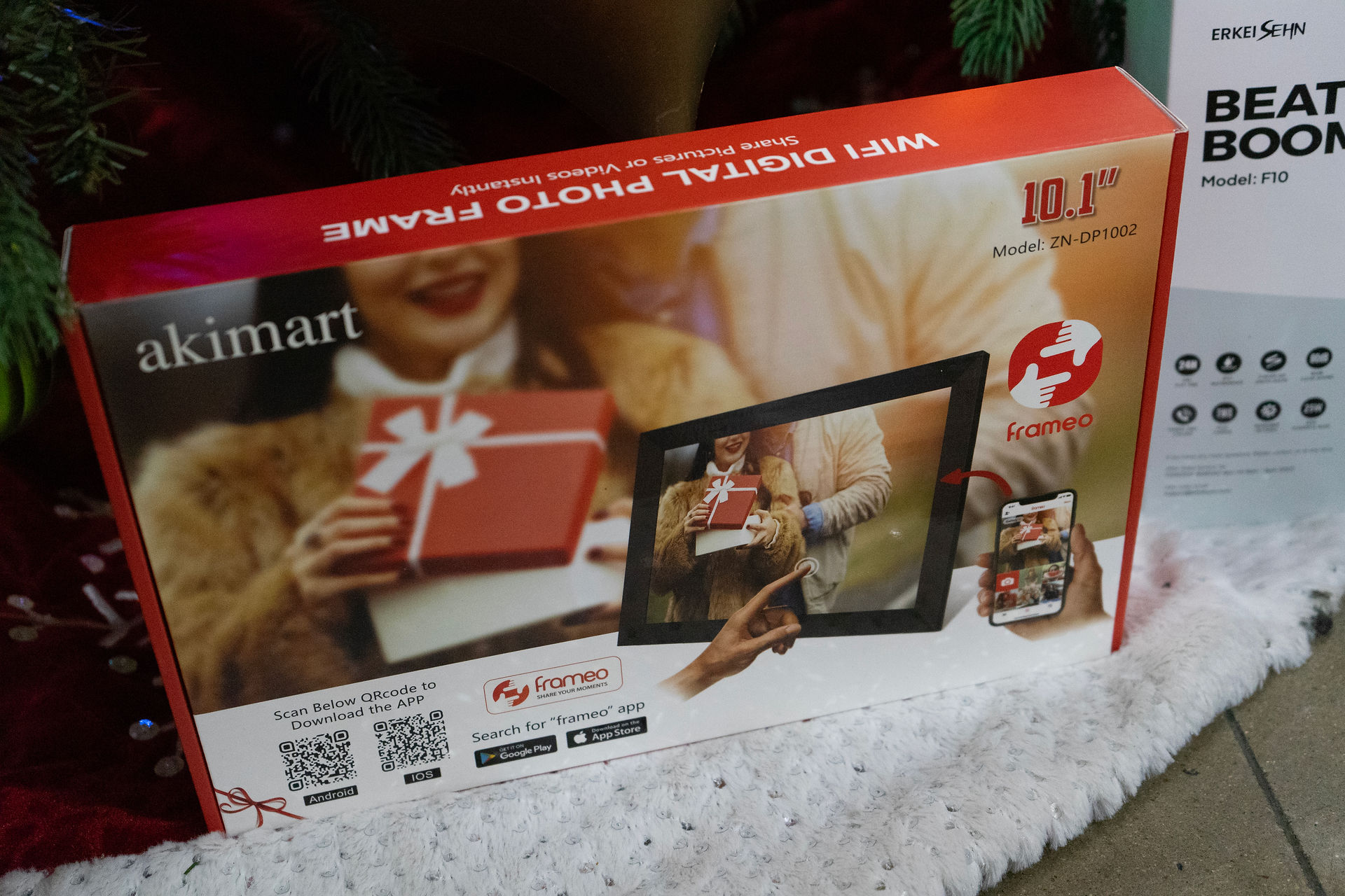 Raffle prizes included a digital frame on DNA's Christmas Tree at the 2024 Holiday Luncheon