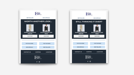 EQU Lifestyle Boutique Email Flows
