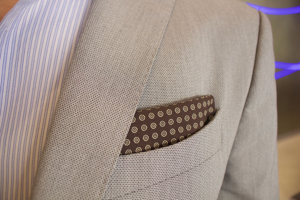 Thumbnail: Brown with circles - 100% cotton