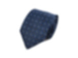 Blue polka dots 100% silk tie