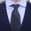 Thumbnail: Classic flowers with dots 100% silk tie