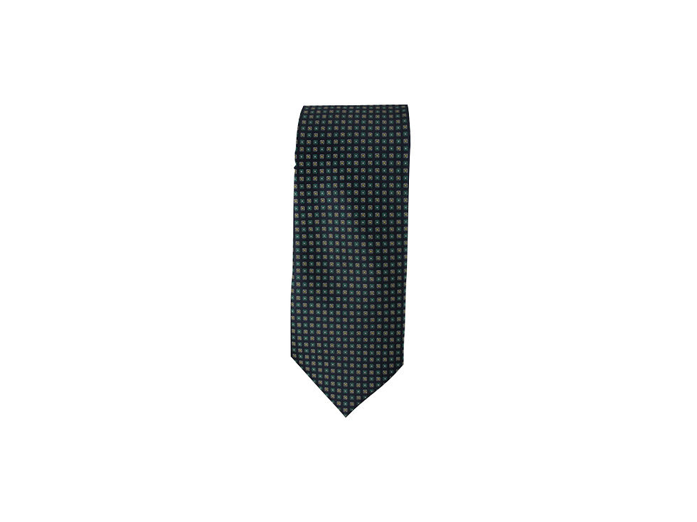 Thumbnail: Micro squares 100% silk tie