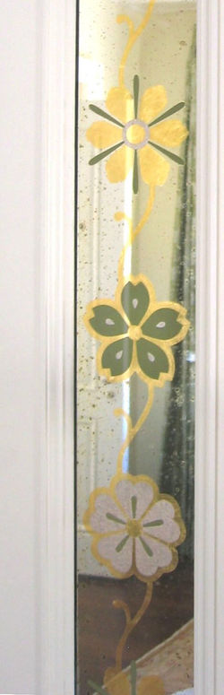 Japanese Crest Eglomise Panel