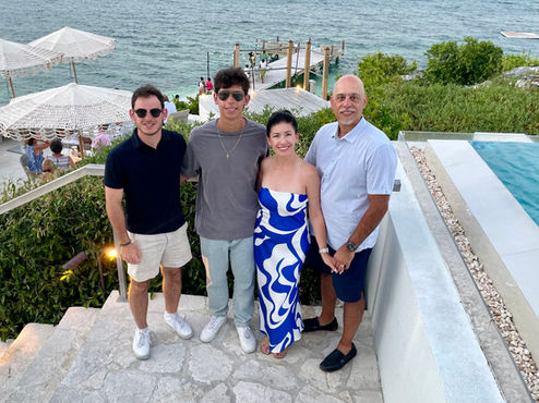 Family vacation in Turks and Caicos.