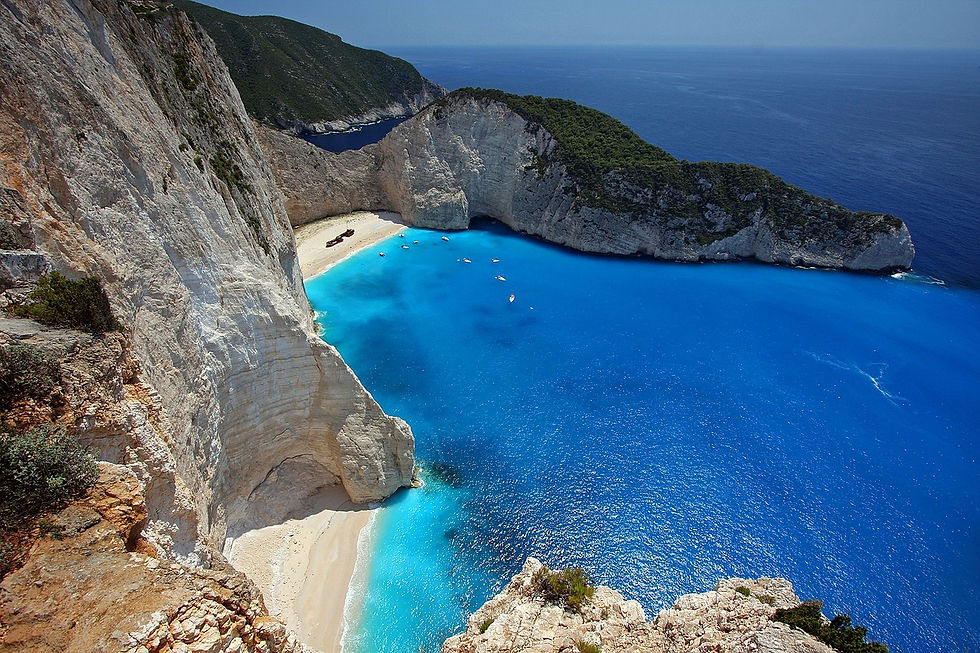 Beach in Zakynthos, Greece