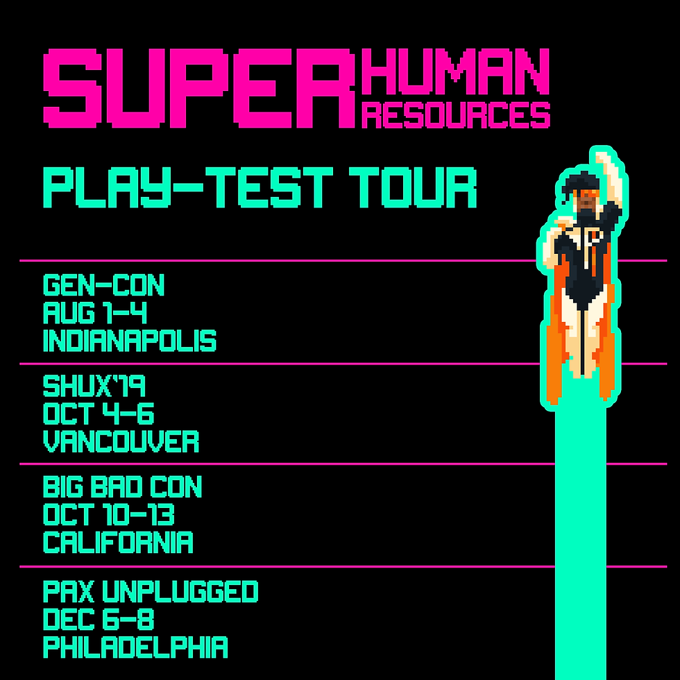 Update 1: Tour Schedule