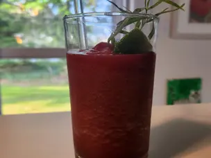 Sour Cherry and Rum Slushie
