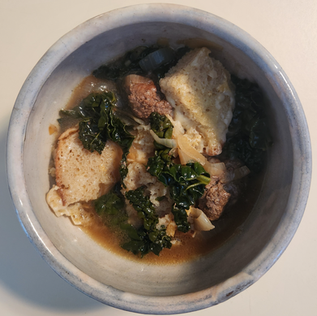 French Onion Meatball Soup