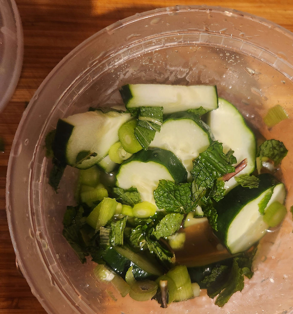 Herbed Cucumber "Quickles"