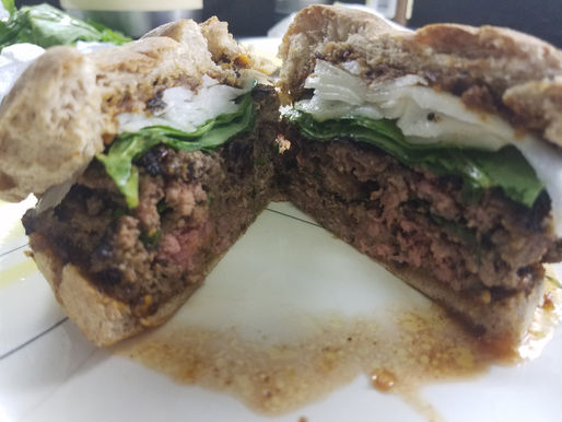 Asian Pork Burgers with Spicy Szechuan-Peanut Sauce
