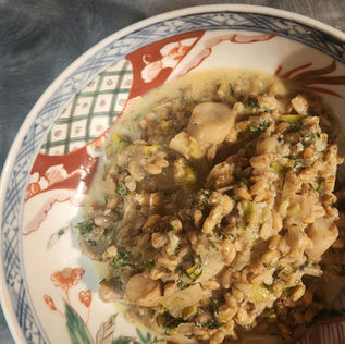 Herbed Farro "Risotto" with Mushrooms