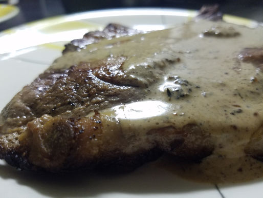 Bone-in Grilled Pork Chops with Fig Jam and Grain Mustard