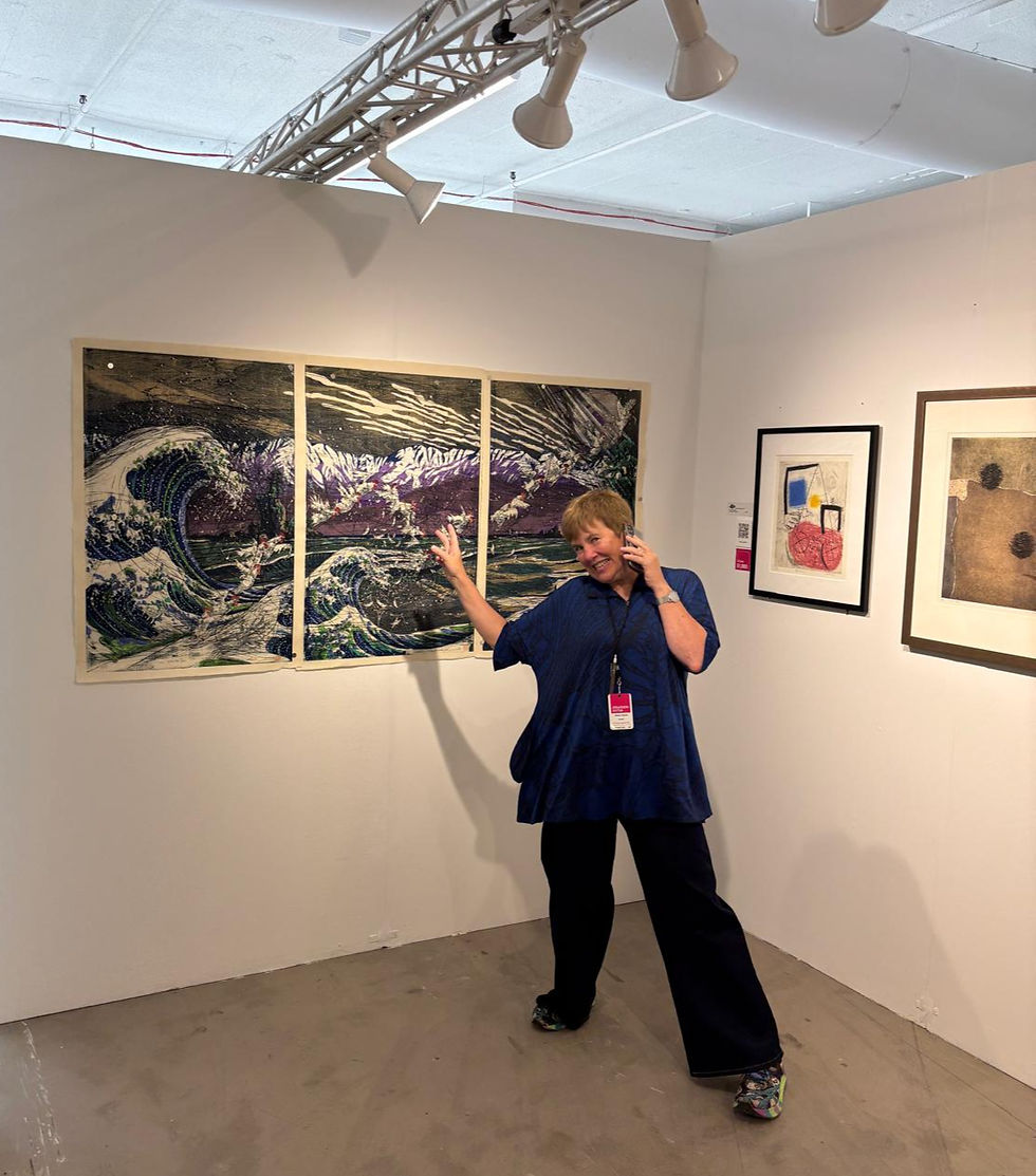 Point in case - featuring one of Seiko KAWACHI's dynamic works at the Affordable Art Fair