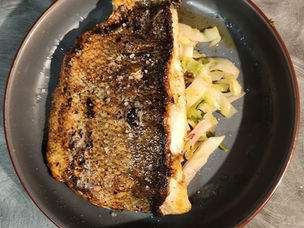 Pan Fried Branzino with Caper-Lemon Brown Butter