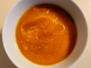 Squash Soup with Green Tea