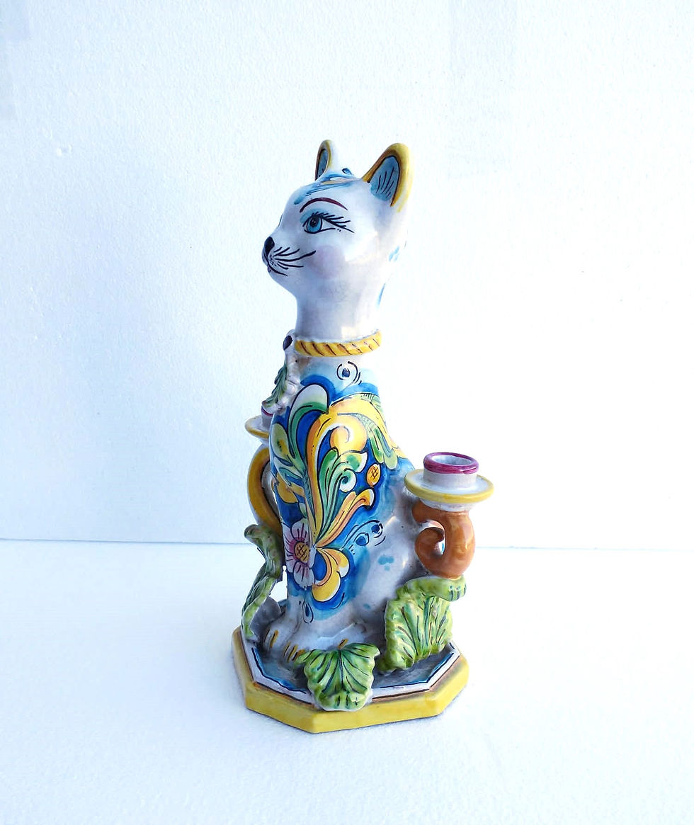 Miniature : Bougeoir chat