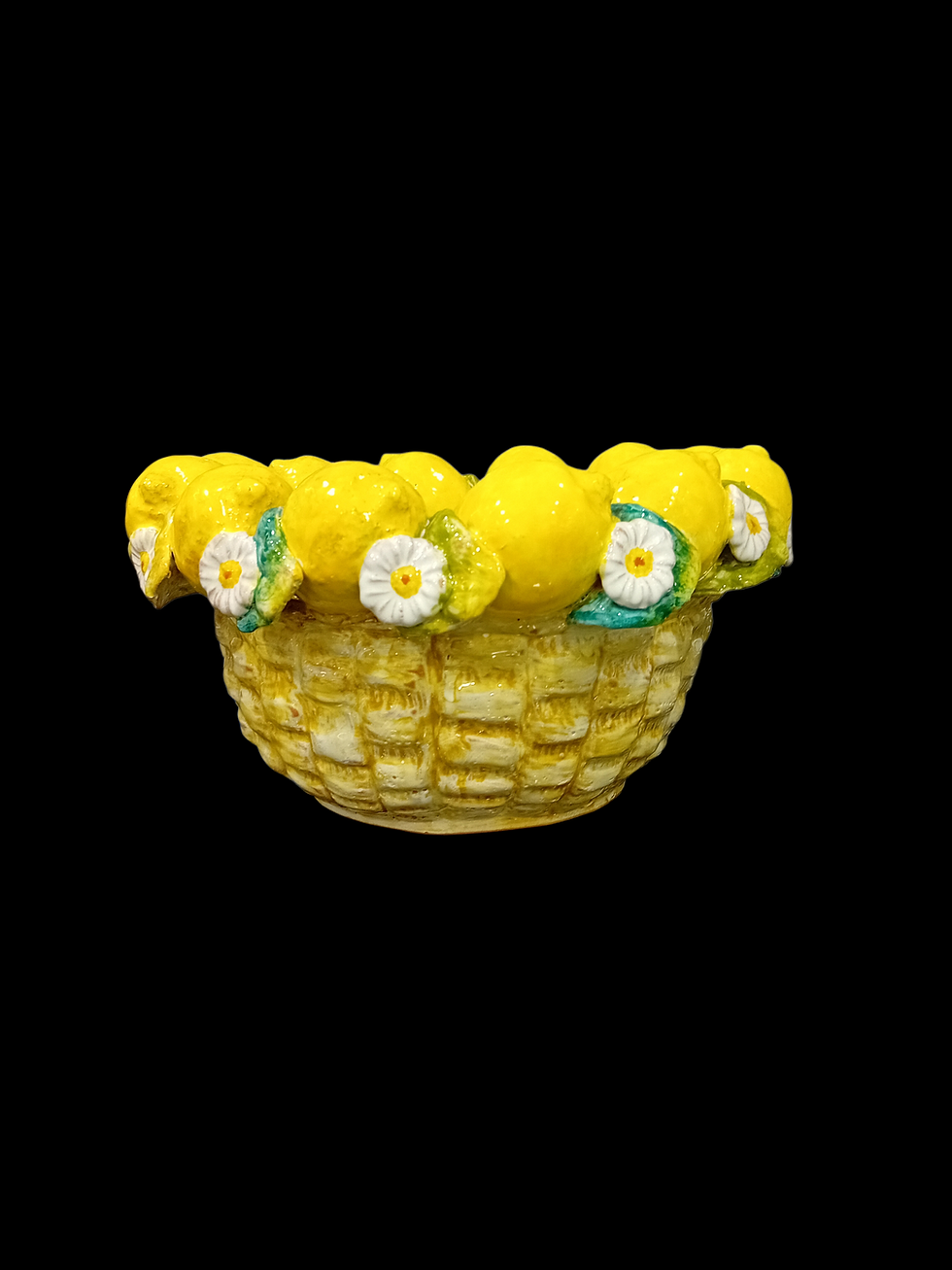 Miniaturbild: Vaso cachepot con bordo limoni applicati