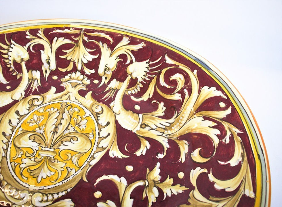 Miniatura: Piatto ovale bordeaux