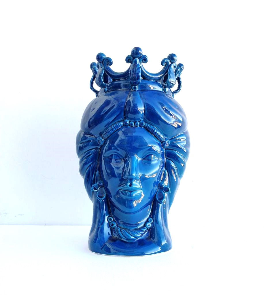 Miniatura: Testa di Moro blu grande