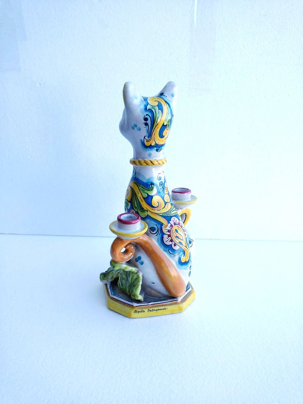 Miniature : Bougeoir chat