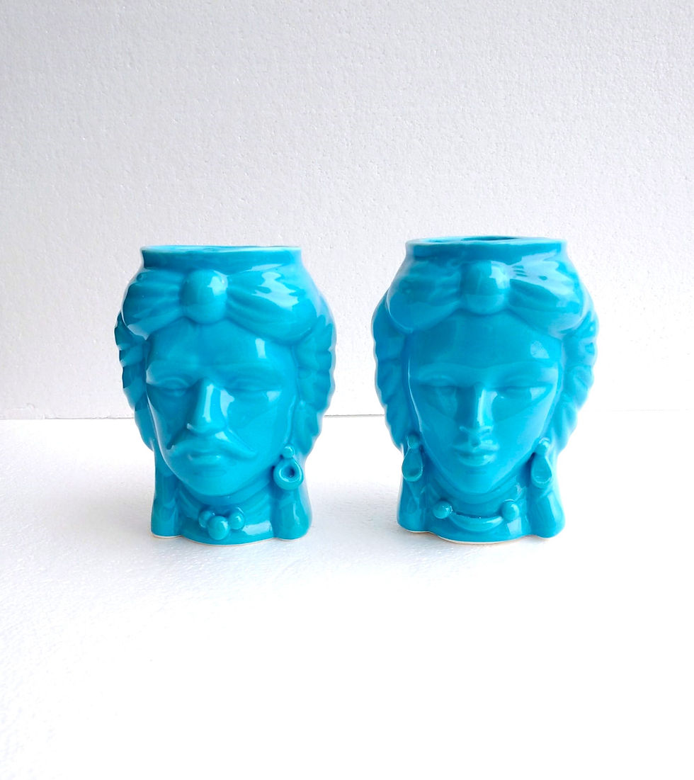 Miniatura: Coppia di Teste di Moro piccole