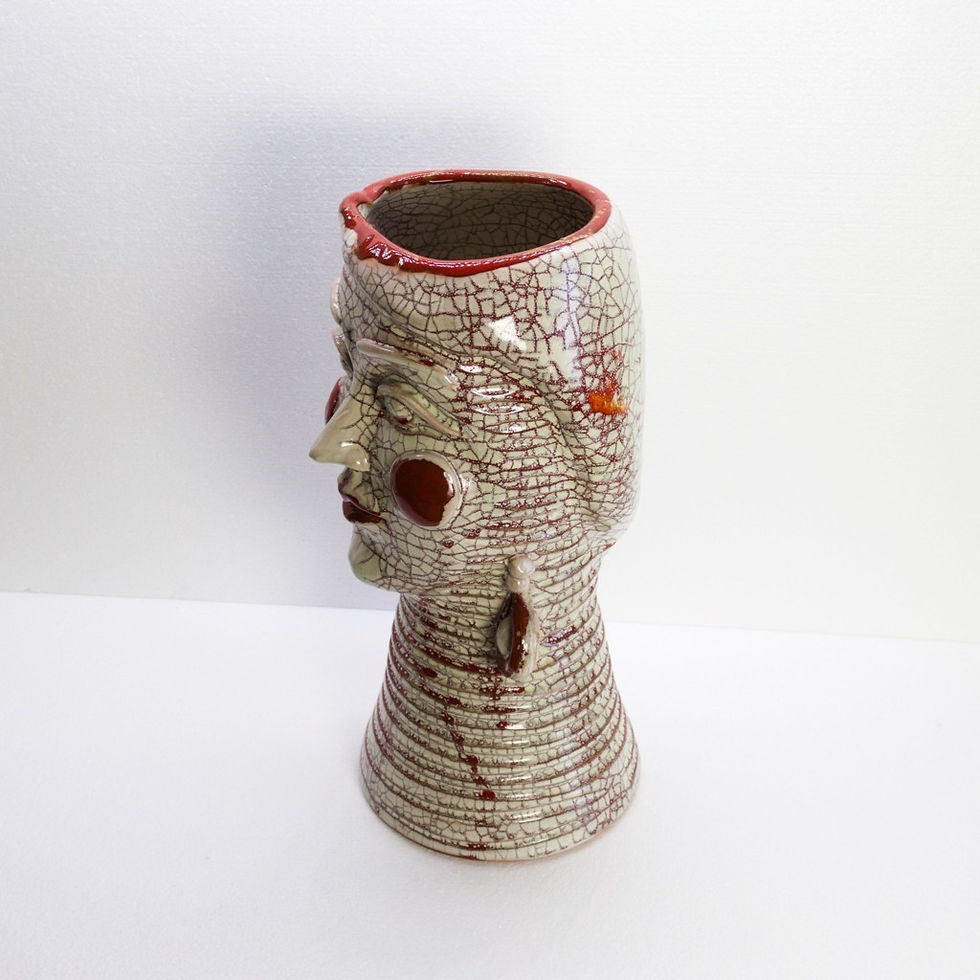 Miniatura: Vaso testa di donna