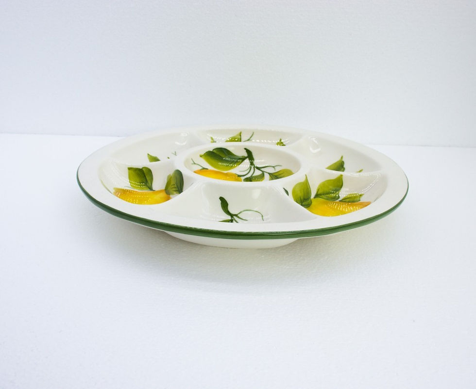 Miniature : Plat apéritif à décor de citrons