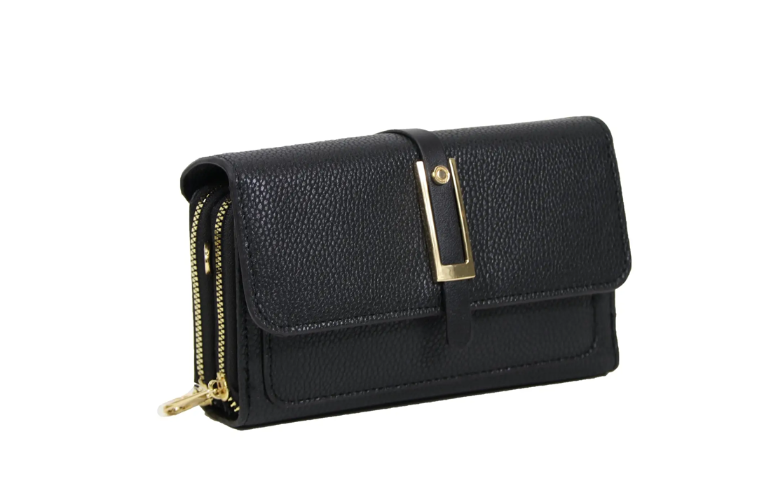 Flex Wallet Crossbody with Gold Hardware