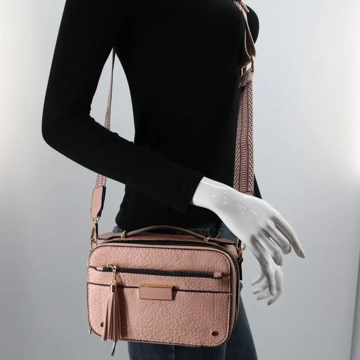 Thumbnail: Plum Mini Purse with Tassel