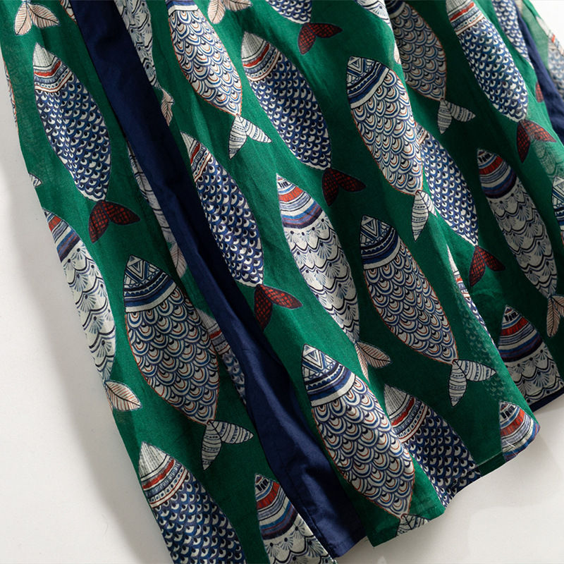 Thumbnail: Cross-border Summer New Ethnic Style Chinese-style Improved Cheongsam Cotton-lin