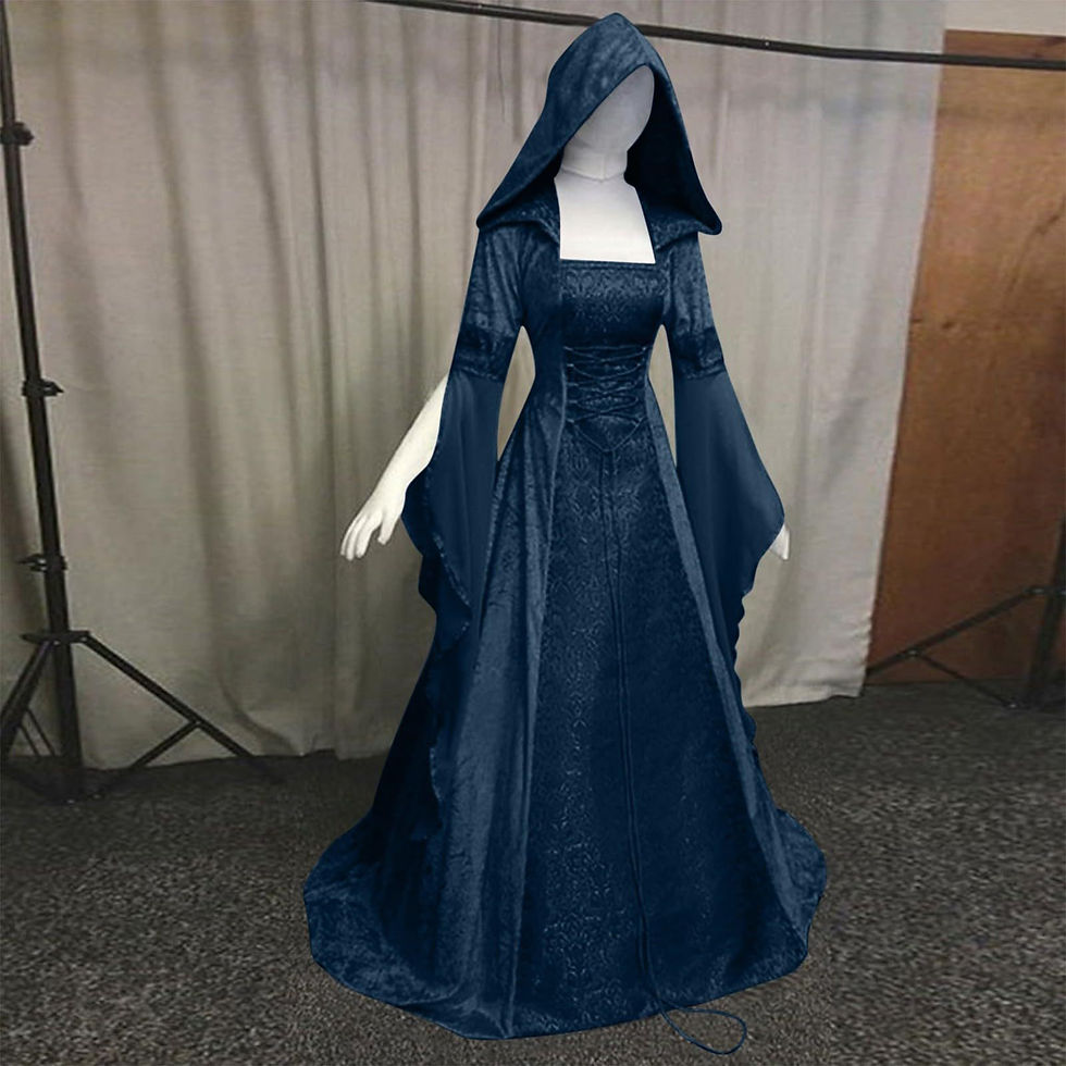 Thumbnail: Cross-Border 2022 Women's Cos Clothing Medieval Retro Style Wedding Dress 4-Colo