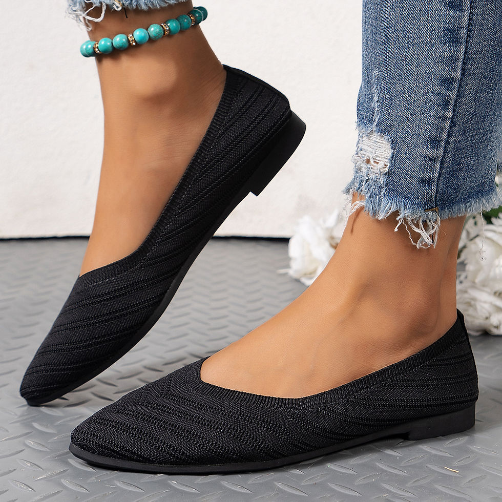 Thumbnail: Pointed Toe Shallow Mouth Flats for Women 2025 Summer Women's Shoes Spring Breat